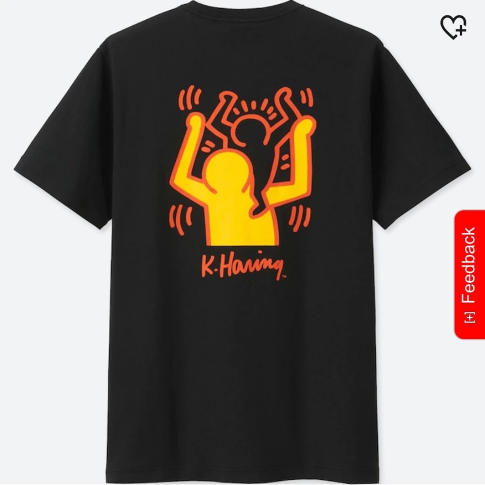 Uniqlo Keith Haring “Who are you? You are love” SPRZ NY black artist t-shirt